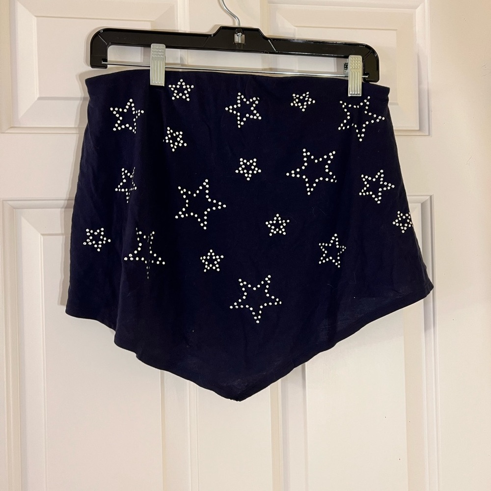 NAVY BLUE STARS TUBE TOP MEDIUM FROM EXPRESS